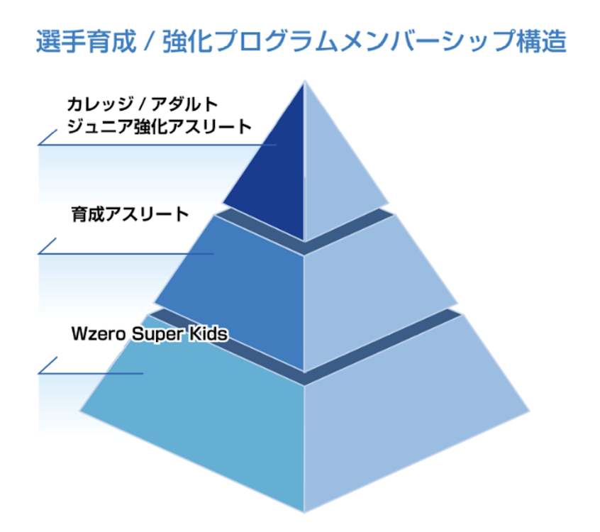 選手育成/強化プログラムメンバー構造